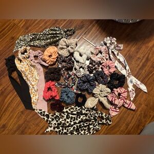 Assorted Hair Scrunchies and Headbands